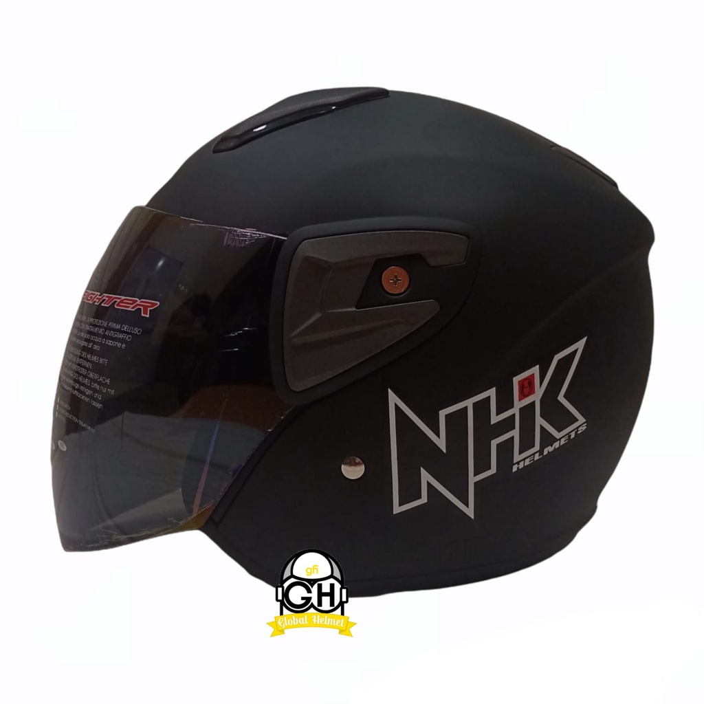 NHK R7 SR SOLID BLACK DOFF HALF FACE TERBARU KYOTO GALAXY