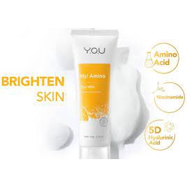 YOU Hy! Amino Glo-Win Brightening Facial Wash/Sabun Cuci Muka