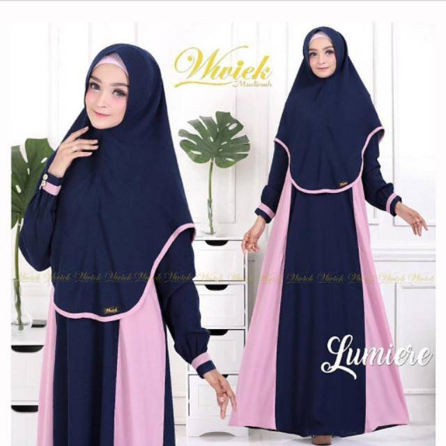 Ns FC Najibah Gamis Syari Putih Benhur Abu Toska Navy Maroon Hujan Muslim Modis