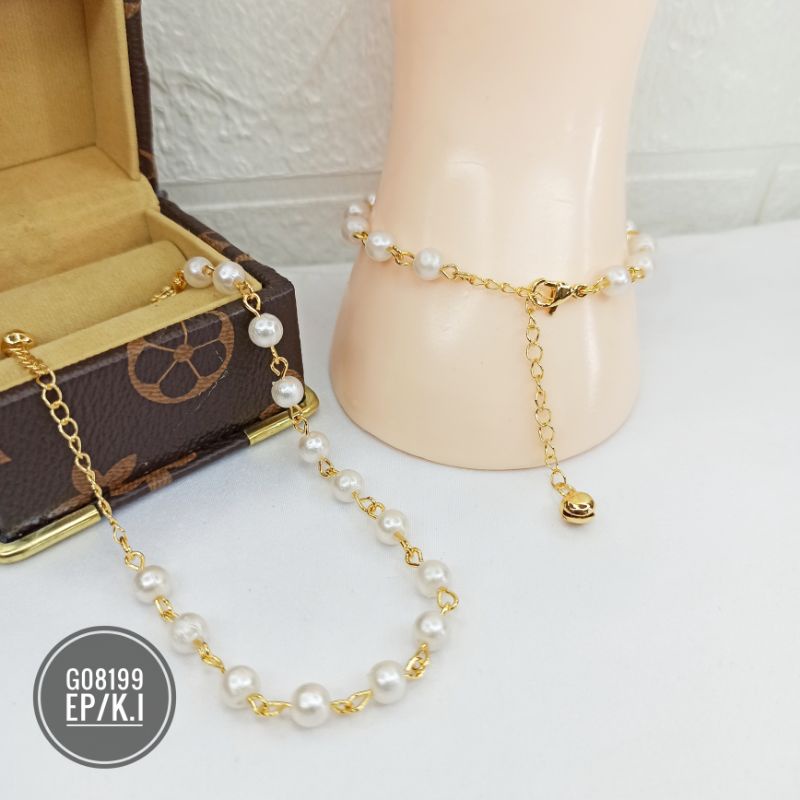 Gelang Fashion Mutiara Gold G08199