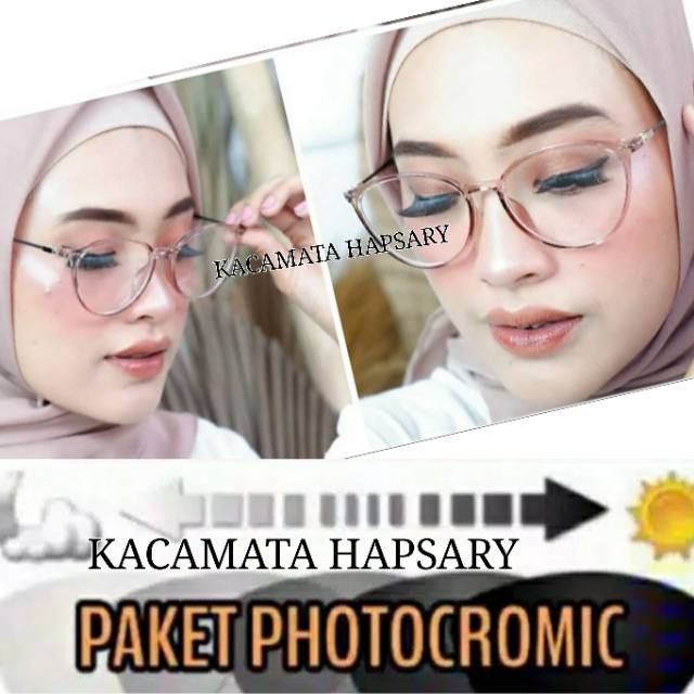 FRAME KACAMATA WANITA CAT EYE | PAKET LENSA PHOTOCROMIC | KACAMATA MINUS | KACAMATA ANTI RADIASI