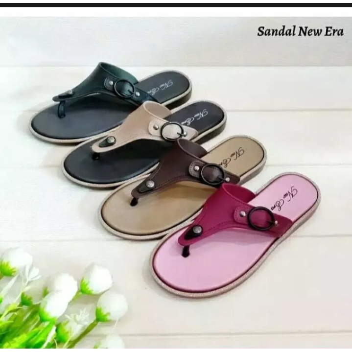SANDAL NEW ERA/JEPIT/WEDGES/SENDAL REMAJA/MURAH