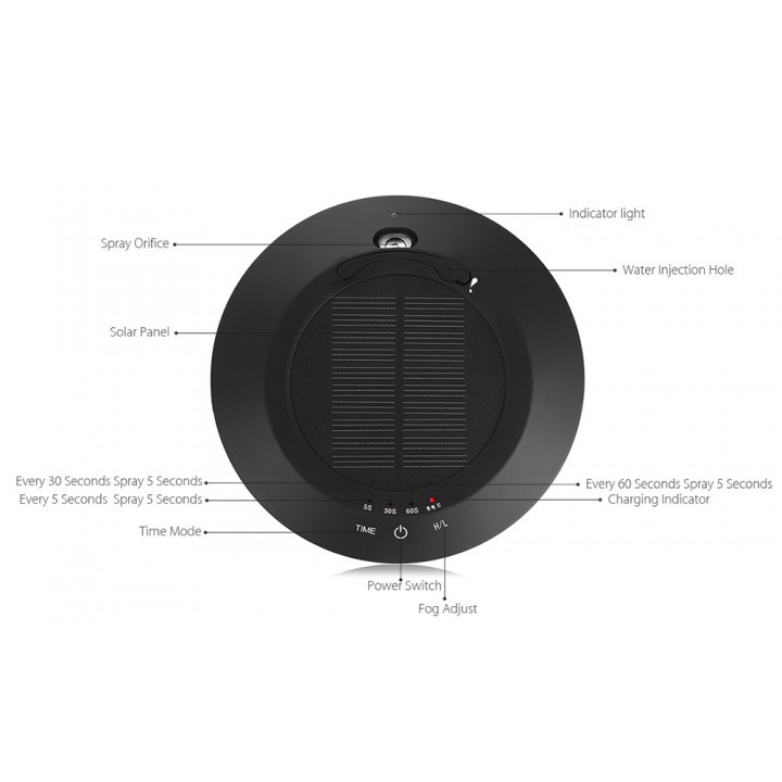 Solar Car Touch Sensor Switch Air Anion Purifier - 100ml