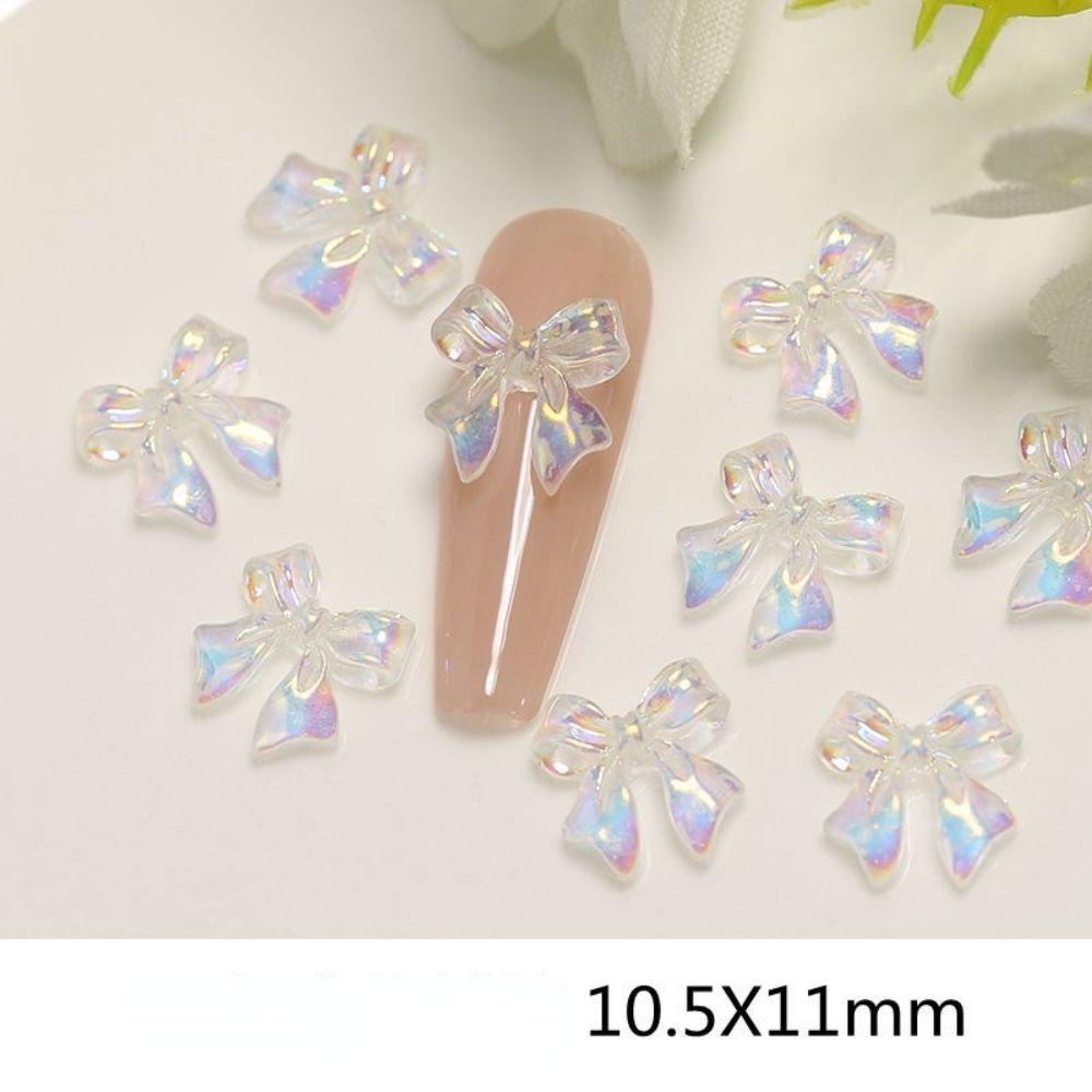 Mxbeauty Wanita Ikatan Simpul Paku Charms Aurora Elegan Kuku Kecantikan Kuku Salon Manicure Aksesoris 3D Dekorasi Kuku