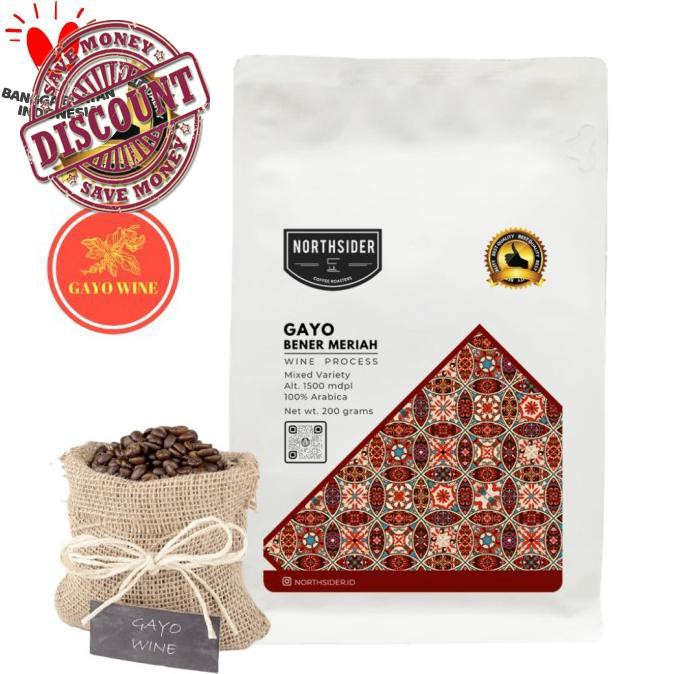 

Biji Kopi Arabika Gayo Wine Natural - 200Gr Northsider Coffee - Biji Kopi Harga Diskon