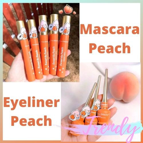 Mascara/Eyeliner Kiss Beauty Peach 100% Original