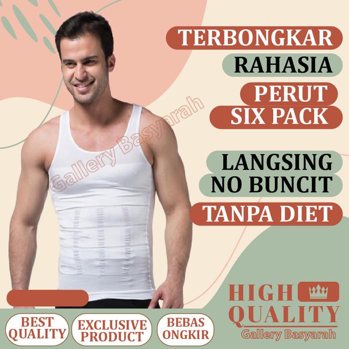Pelangsing | Korset Baju Slim Pengecil Pengencang Pembakar Lemak Perut Tubuh Pria