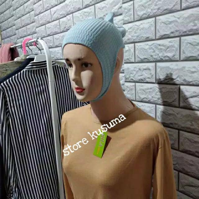 daleman hijab rajut anti budeg