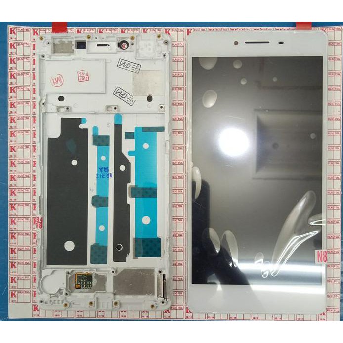 LCD TOUCHSCREEN FRAME OPPO R7S ORIGINAL PUTIH