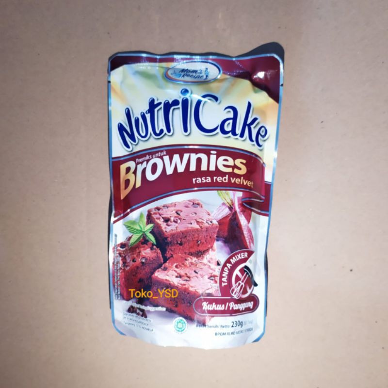 NUTRICAKE Brownies Nutri Cake tepung bronis tepung kue instant red velvet nutricake moka
