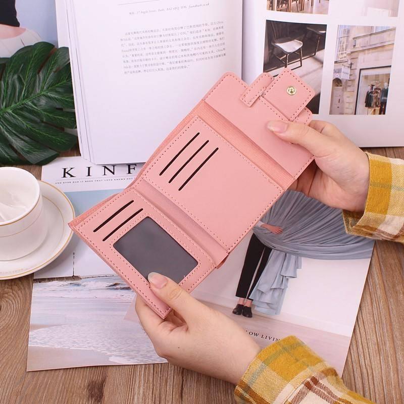 ( GS ) Dompet Lipat Polos Dompet Wanita Simpel &amp; Murah