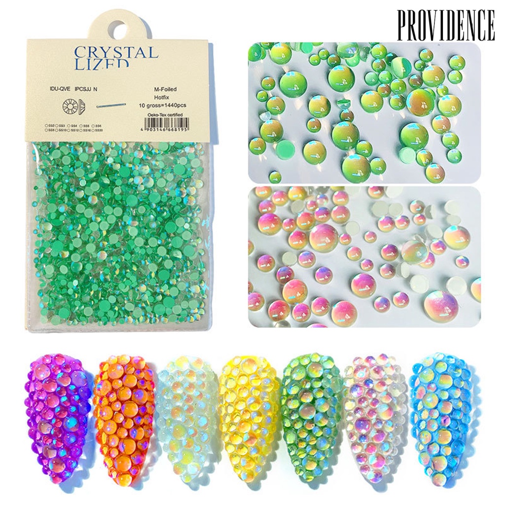 Providence 1440Pcs/Bag Nail Art Beads Decorative Manicure Tools Glittering Bags Cups Nail Rhinestones for Nails Decoration