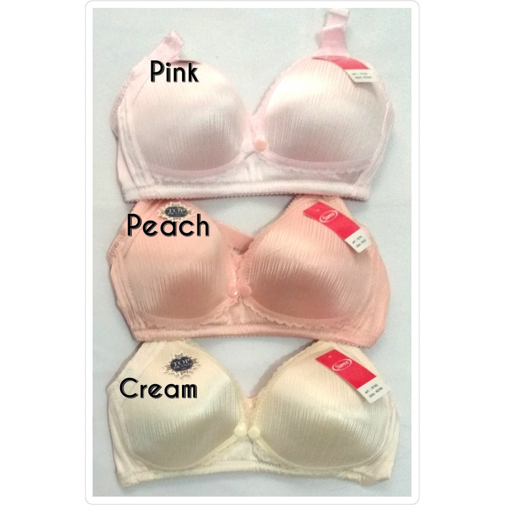 Bra Menyusui SOREX 8107 SOREX 8106 BH Bukaan Depan Polos Busa Tanpa Kawat Full cup Size 38 40 42 Kait 3 N BTK