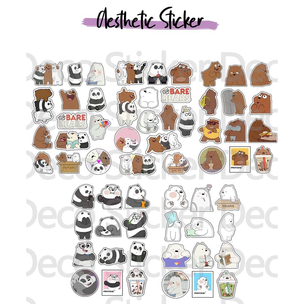 

[READY STOCK] Sticker aesthetic pack/Sticker tumblr/Sticker lucu