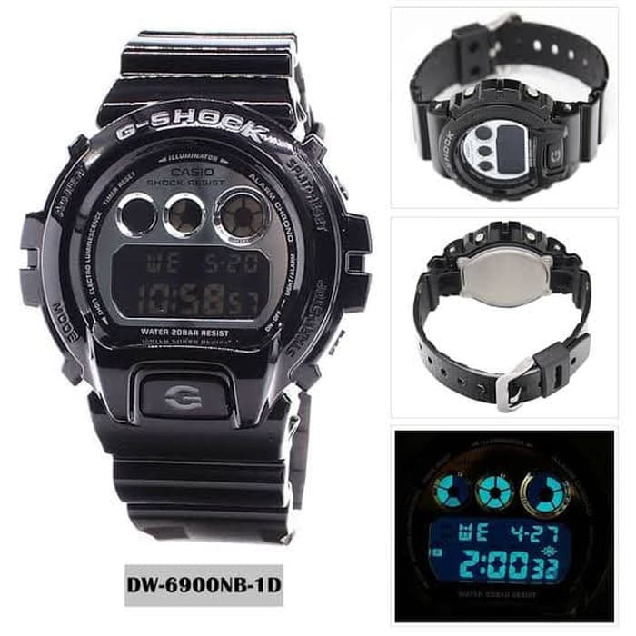 CASIO G-SHOCK DW-6900NB-1 / GSHOCK DW6900NB ORIGINAL  GARANSI RESMI