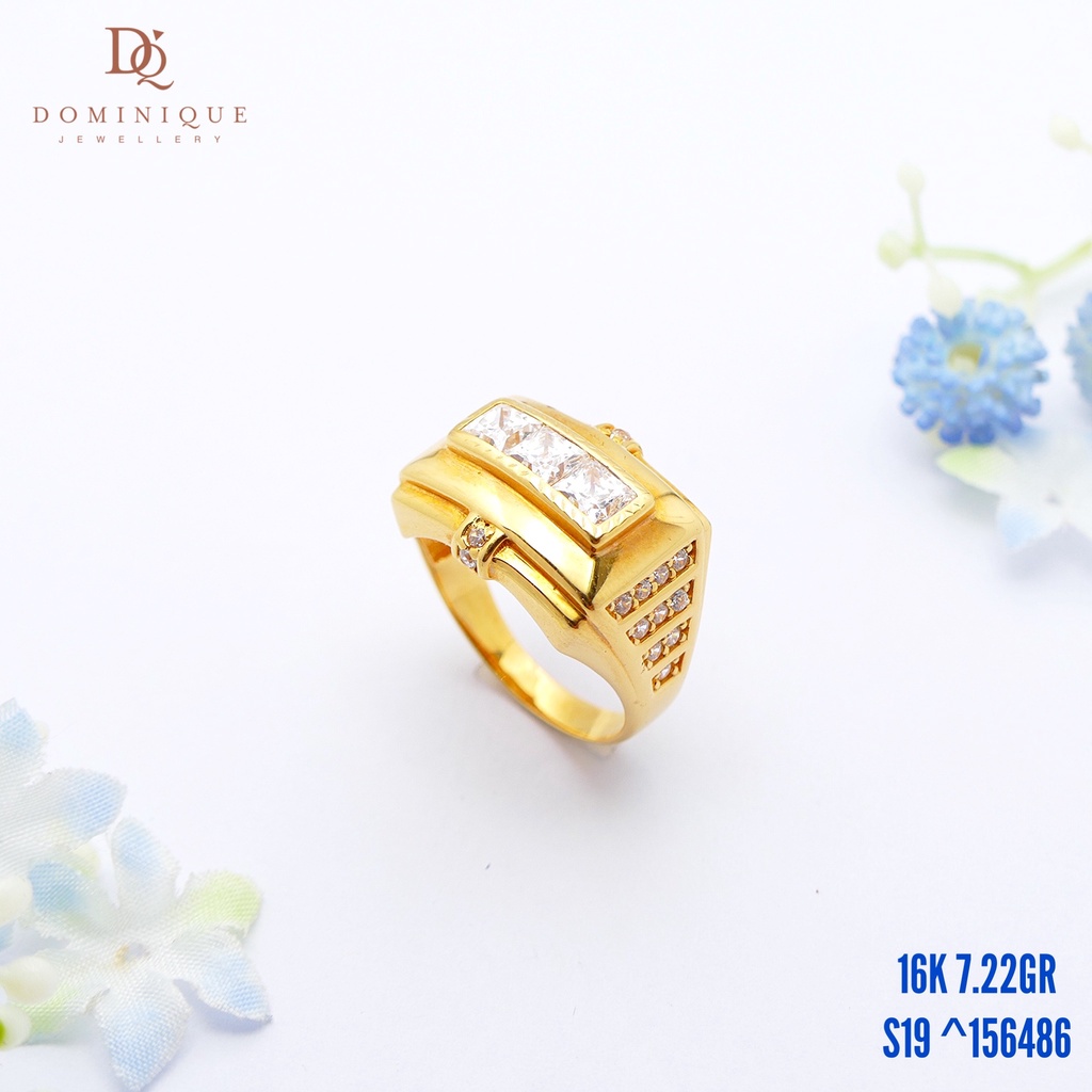 Cincin Pria Emas Dominique Jewellery 16K 156486