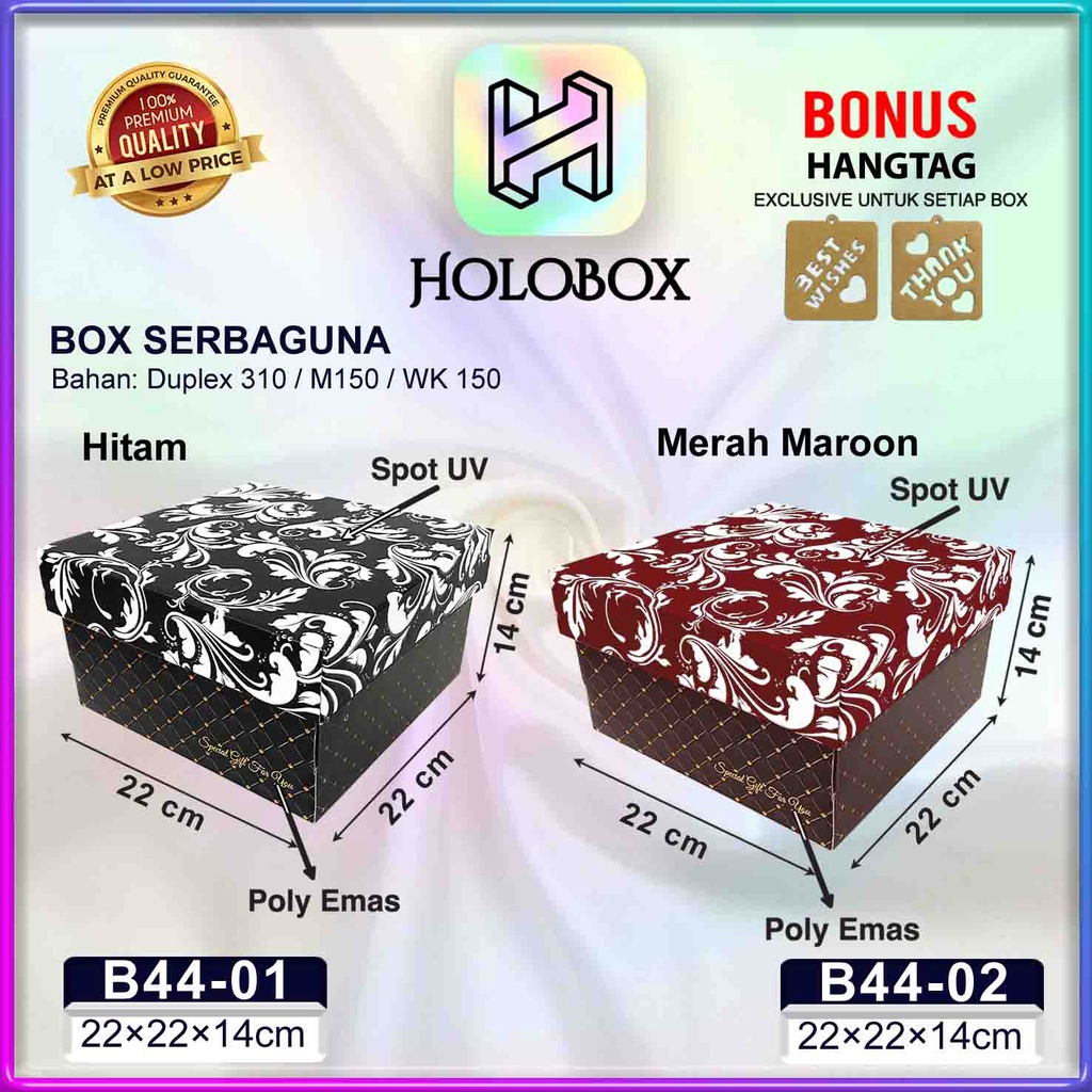 

KOTAK KADO|KUE|PACKAGING|SERBAGUNA|DUS|BOX|GIFT|CAKE|B44