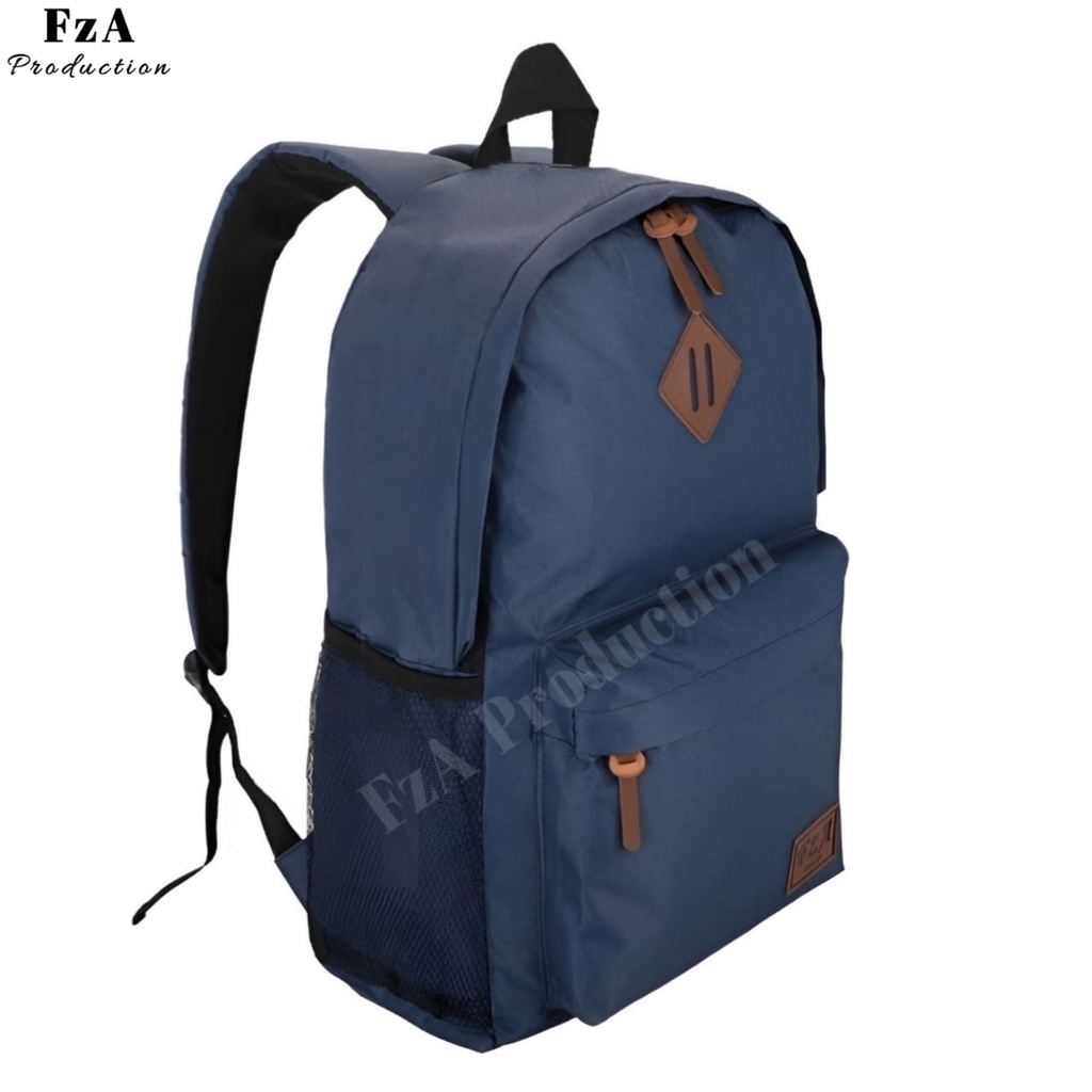 Tas Ransel Punggung Distro Casual Pria Wanita / Tas Ransel Laptop Original - FzA GRATIS Dompet Sakko HP