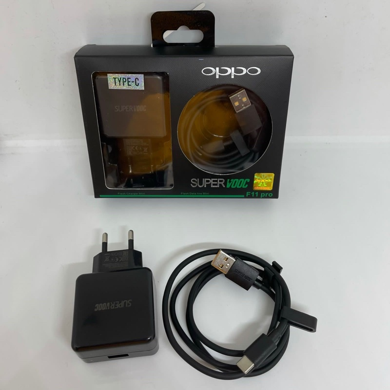 TRAVEL CHARGER OPPO R17 VOOC ALL BLACK FOR MICRO DAN TYPE C/CHARGER OPPO R17 SUPERVOOC FAST CHARGING  PROMO SEN