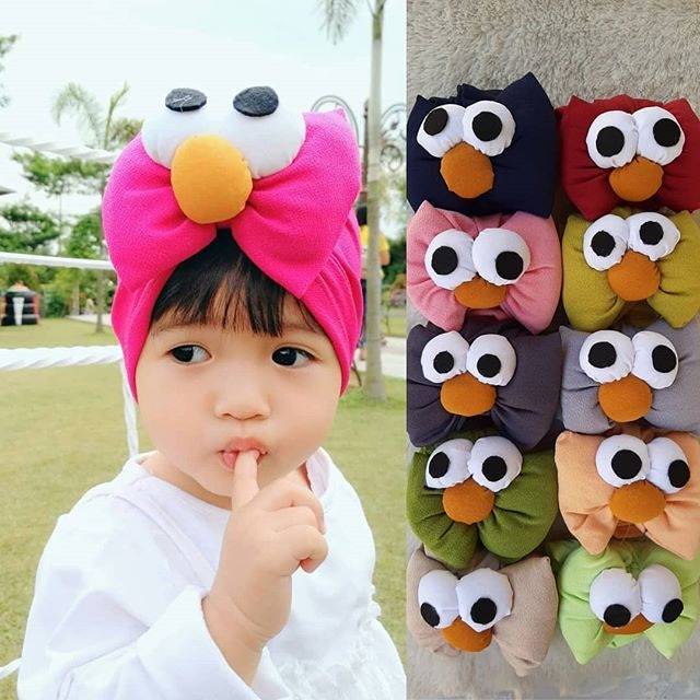 Turban Elmo | Turban Bayi dan Anak | Turban Murah | Turban Lucu | Turban Bagus