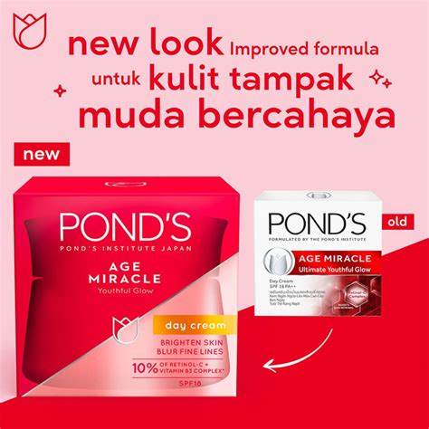 ❤️ Cloudy ❤️ POND'S Age Miracle Youthful Glow Cream Spf 18 PA++ 10gr