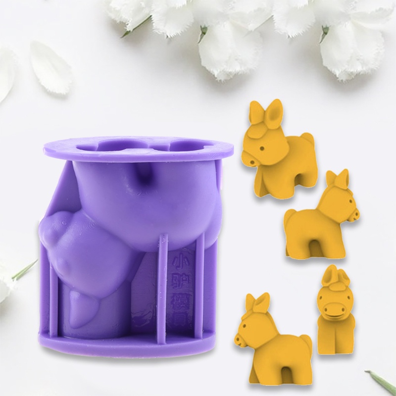 SIY  Crafts Little Donkey Epoxy Resin Mold Home Decoration Ornaments Silicone Mould