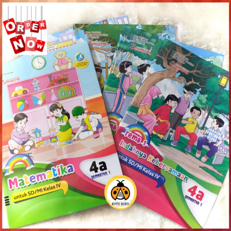 Paket LKS Cemara Kelas 4 SD/MI Tema 1,2,3,4,5 + LKS Matematika - CV. Putra Nugraha