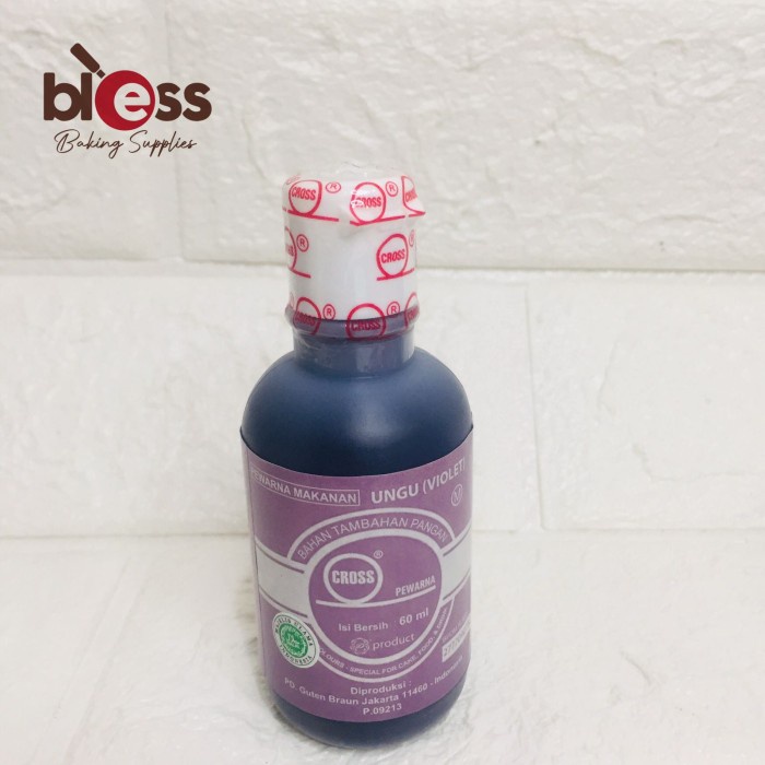 

PEWARNA MAKANAN DIVA CROSS 60 GR VIOLET / LIQUID ICING / FOOD COLOR / COLOUR / LSN (12 PCS)