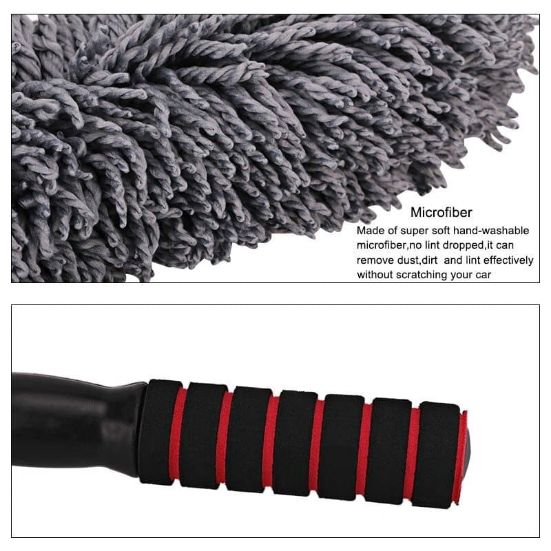 Kemoceng Microfiber Adjustable TEBAL Anti Gores Alat Kebersihan Mobil Premium