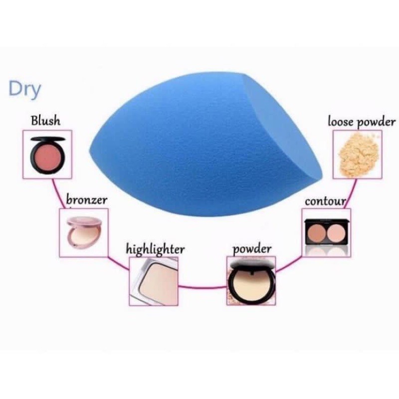 DC - SPONGE MAKE UP COLORFULL UNIK BLENDED BLENDING PUFF SPONGE BEAUTY BLENDER KOSMETIK BEAUTY SPONGE