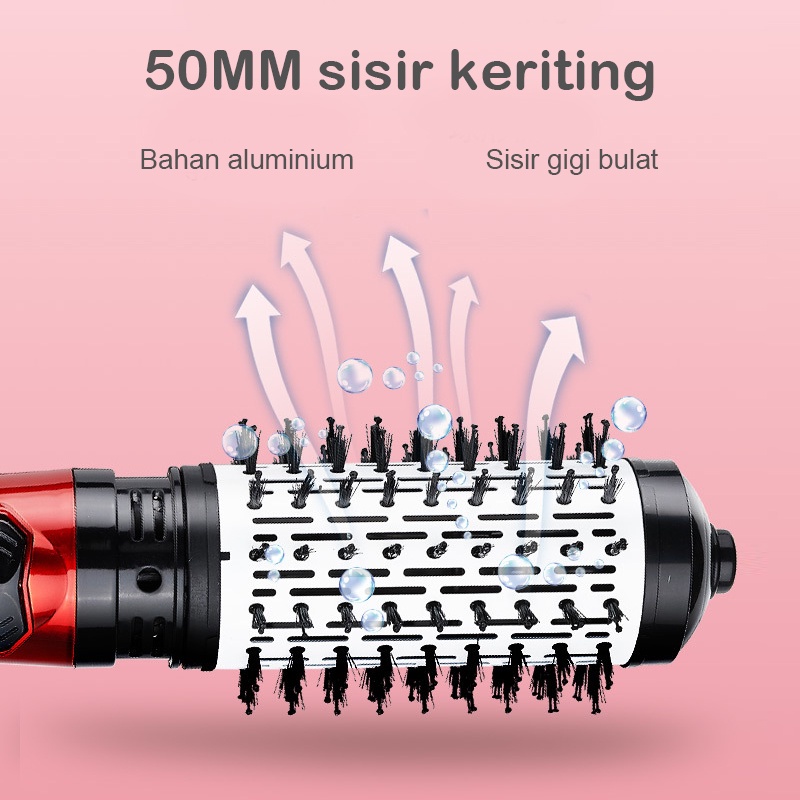 ☑️Garansi&amp;Hadiah☑️CATOK HOT STYLER HAIRDRY BLOW 3 In 1 / CATOK AUTOMATIC CURL WAVE BRUSH ROTATE / CATOK SISIR IRON BRUSH HOT STYLER ION / HAIRDRYER / CATOK SISIR BLOW SALON / CATOK BIG AIR BRUSH IRON CURLY / CATOK HAIRDRY BLOWER AUTO 2 BRUSH /(Blow Dryer)