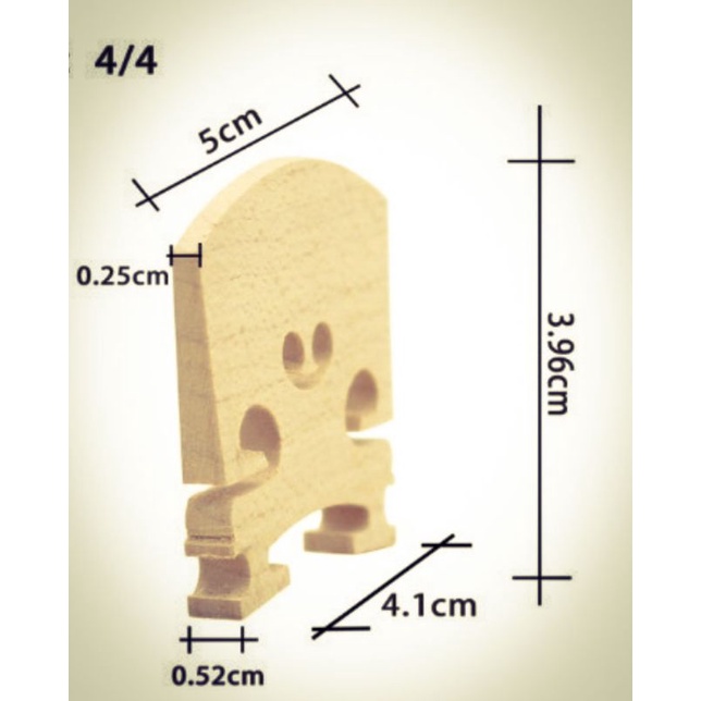 BRIDGE BIOLA VIOLIN SEMUA UKURAN