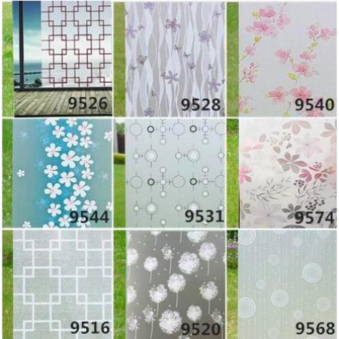 Dekorasi Rumah STICKER KACA / Stiker Kaca Film Wallpaper Wallsticker Jendela Rumah Sandblast