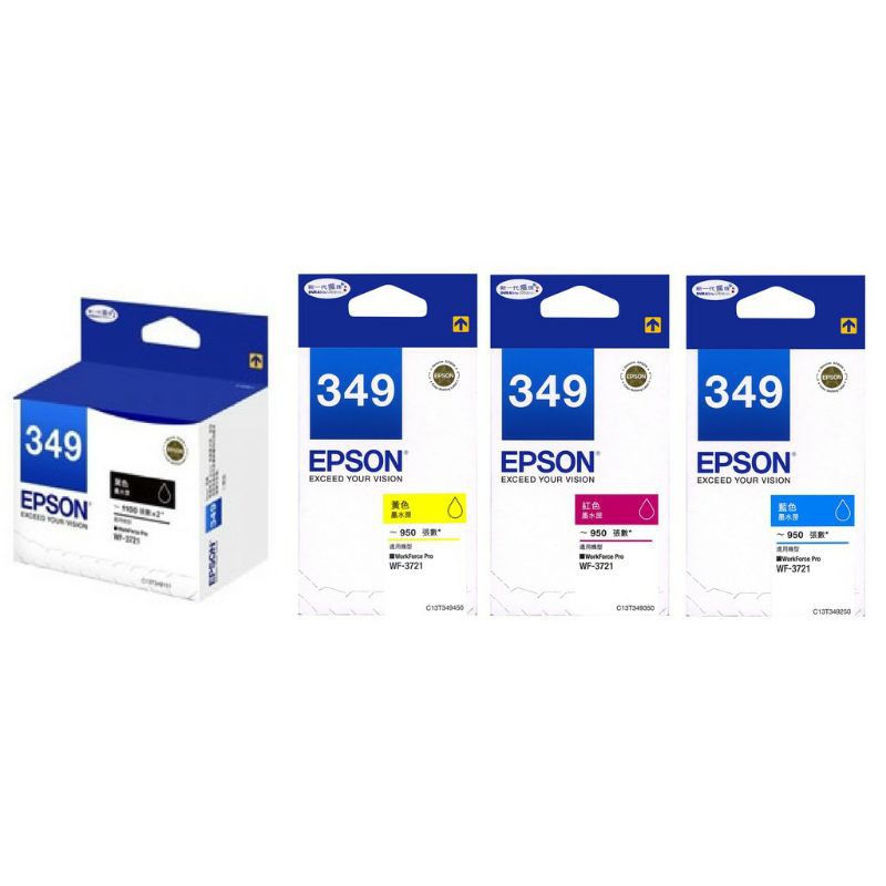 Paket Tinta Epson 349 (B/C/M/Y) Original