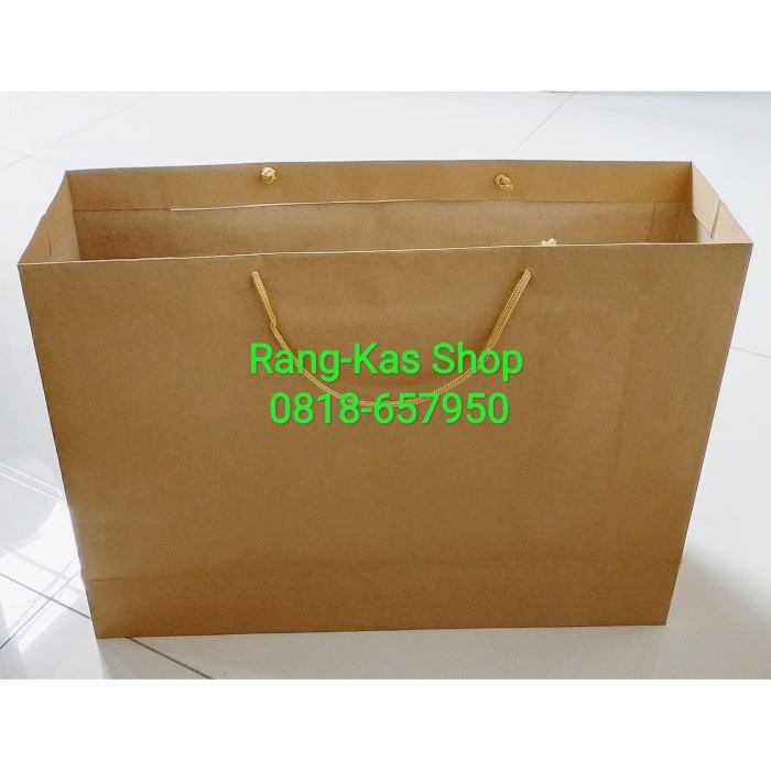 

BISA COD Paperbag POLOS Landscape Coklat kraft samson MURAH
