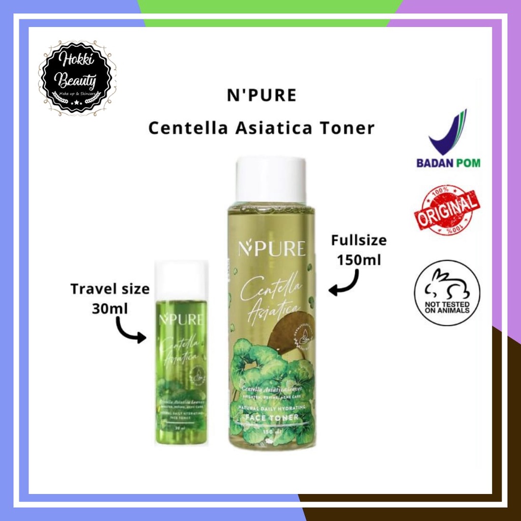 NPURE Centella Asiatica Toner Full 150ml | Travel Size/ mini size 30ml