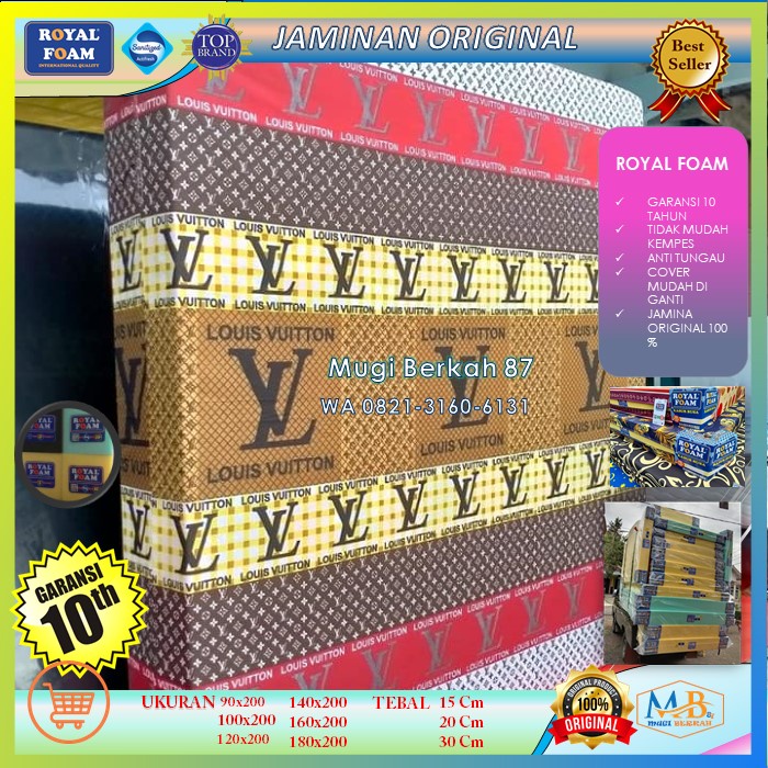 Kasur busa royal foam 200x180x20 new