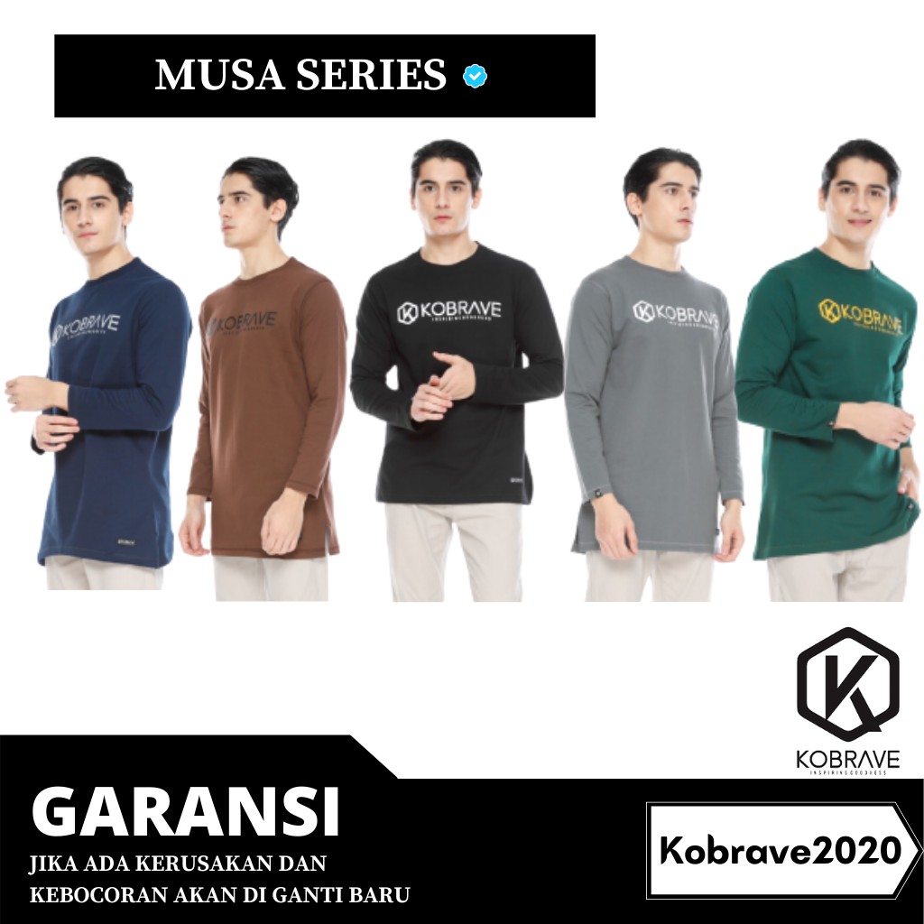 Busana Muslim Kobrave Terbaru Sweater Pria Musa Series Baju Koko Kekinian