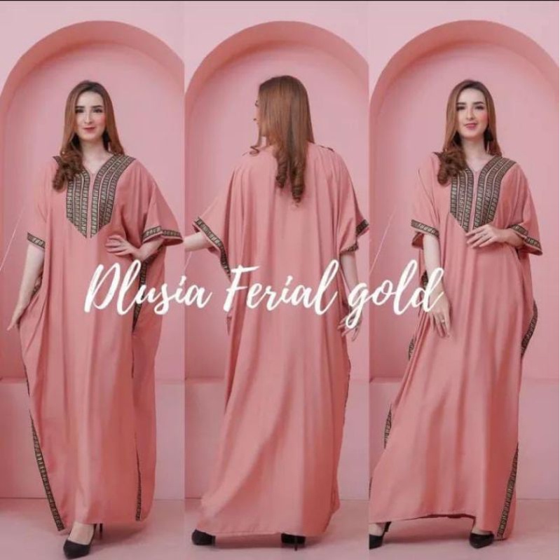 Kaftan gamis modern kekinian Gamis lowo LD 140