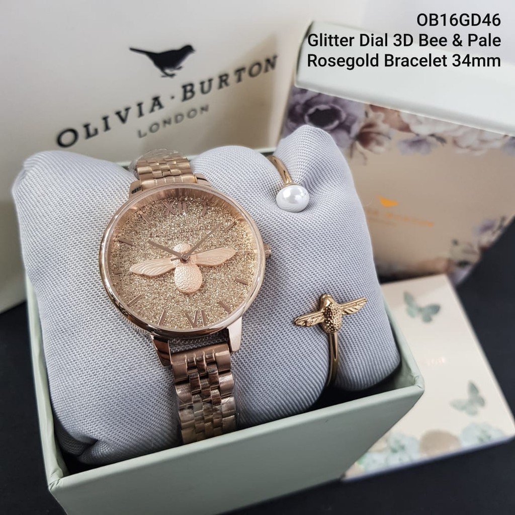 

TERLARIS OB16GD46 Olivia Burton original Include box, manual book, paper bag, free batrai cadangan