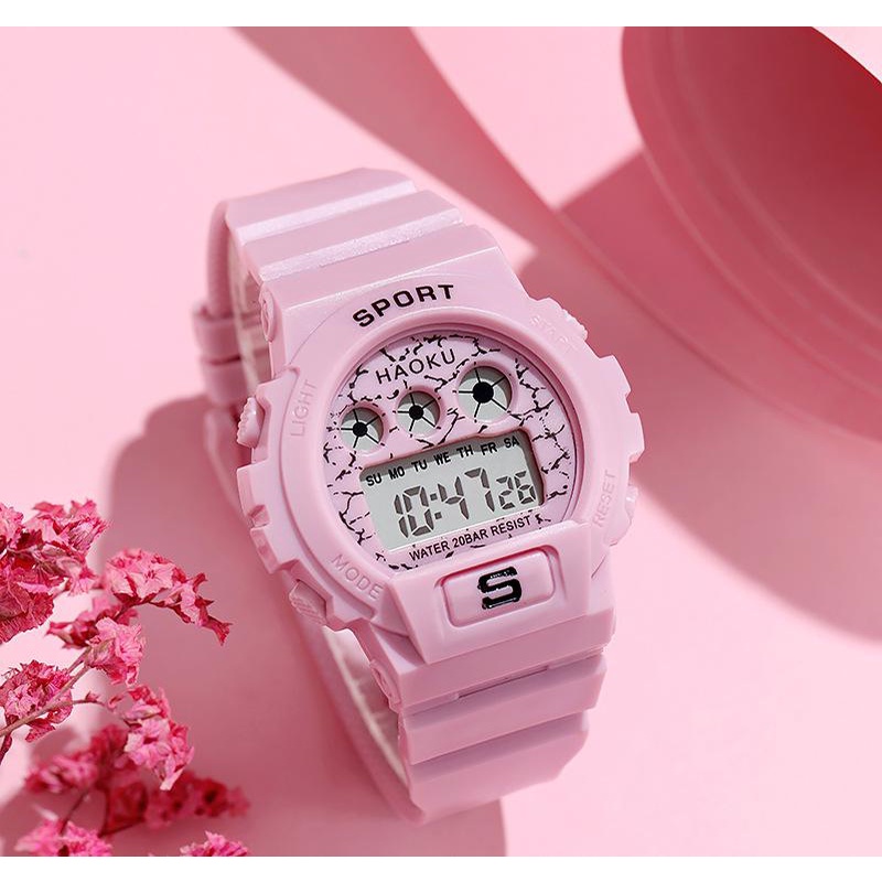 BAJ Jam Tangan Wanita Rubber Sport Digital LED 6900 Korea Fashion Import Couple Pria Anak Remaja JF082