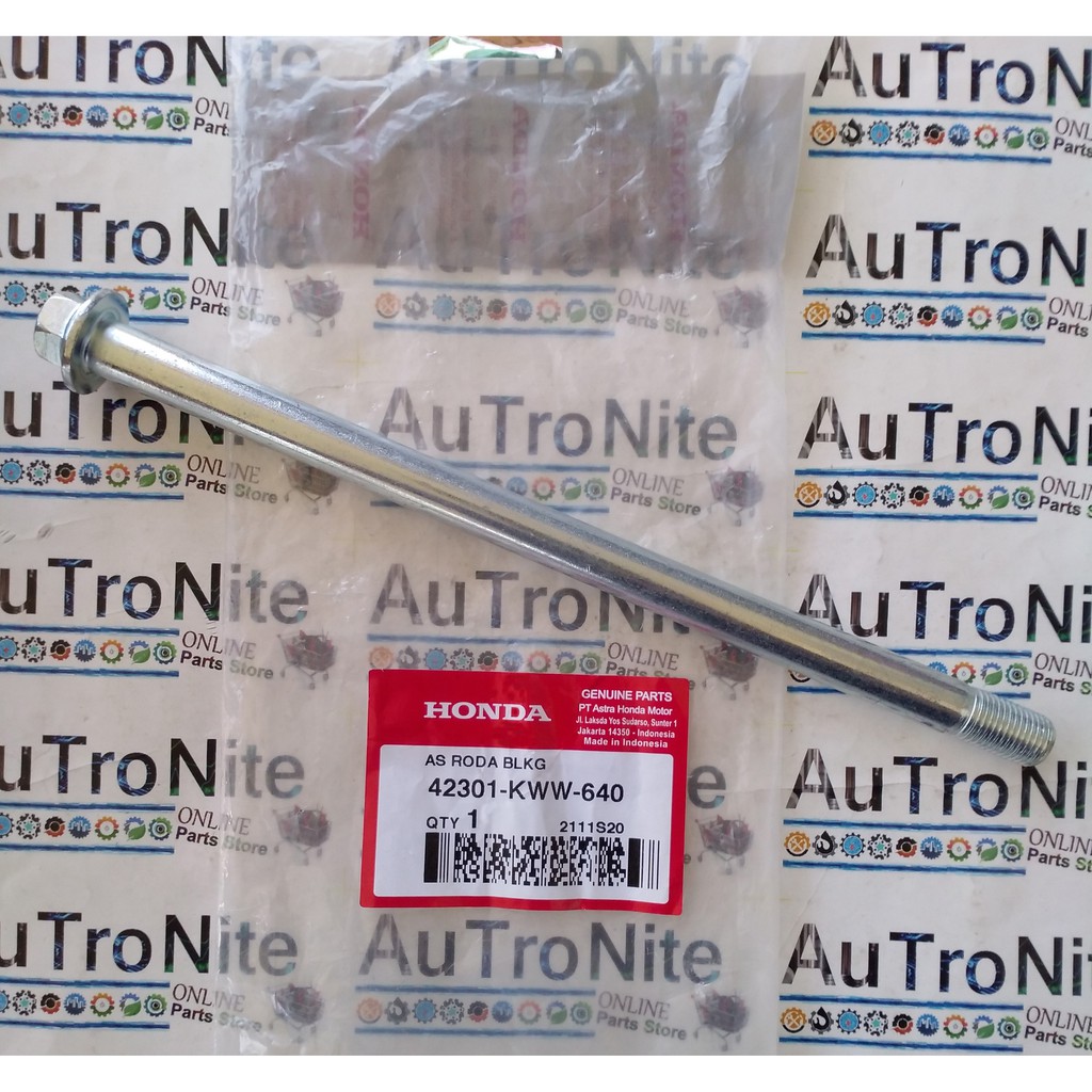 AS Roda Belakang AXLE ReaR WHEEL 42301-KWW-640 Original Honda Absolute Revo AT Blade 110 Karbu Supra