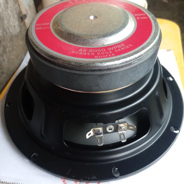 speaker audax wofer 8 inch AX8050 wpb . ax 8050 wpb