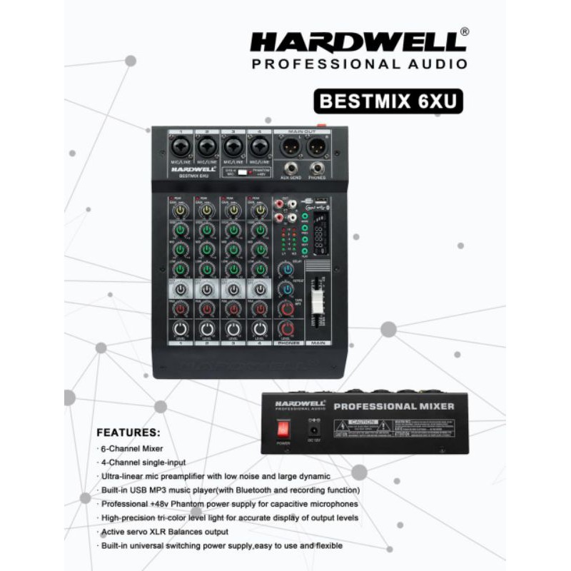 mixer sound system audio hardwell bestmix 6XU.original.