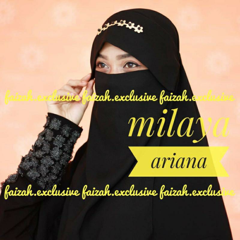 Niqab Milaya Ariana Niqob Cadar Sifon