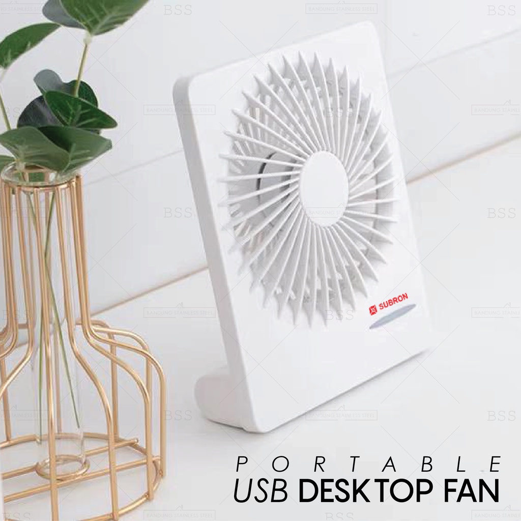 Kipas Angin Portable Fan USB Travel Desk Meja Senyap Sejuk Dingin Tidak Berisik