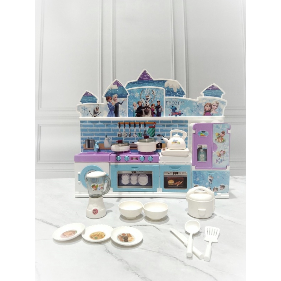 Mainan anak Perempuan Dapuran Kitchen Set Little Chef Cat Fro'zen