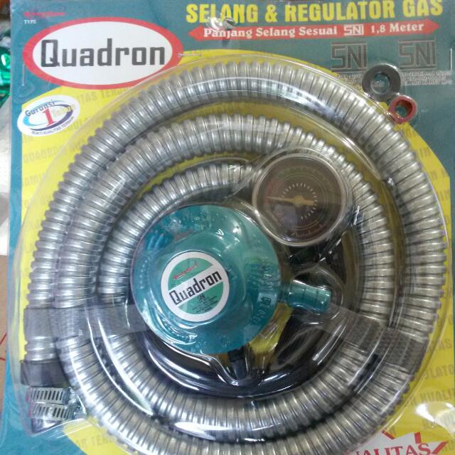 rizkyonline88 selang regulator plus meteran quadron QRQ-924E regulator set murah