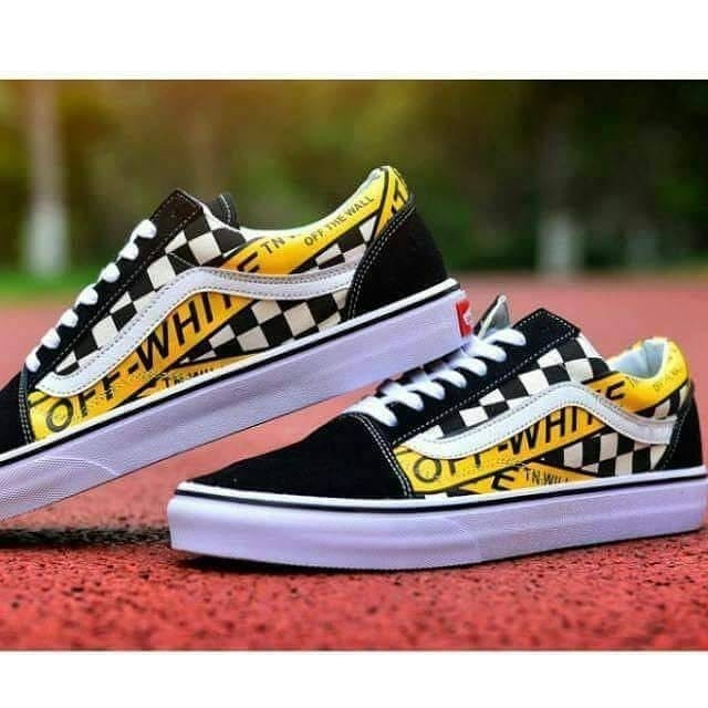 PROMO SEPATU SNEAKERS PRIA OFF THE WHITE X VANS OLD SKOOL WILLY MURAH BERKUALITAS
