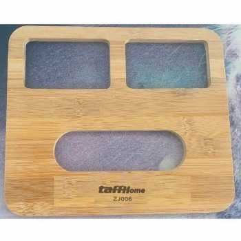 TaffHOME Kotak Tisu Kayu Tissue Box 3 Grid - ZJ006